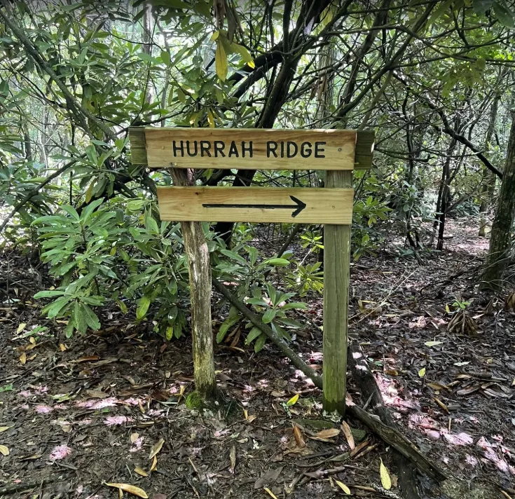 Hurrah Ridge Sign